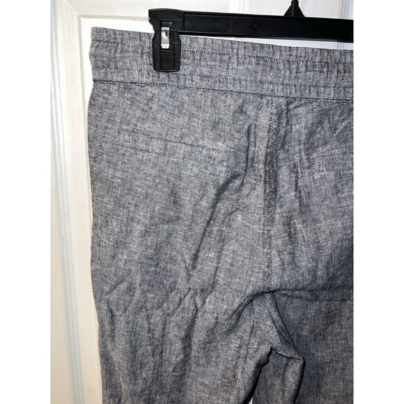 Soho Street Linen Pants Womens Sz M Viscose Pull On Drawstring Pockets Lagenlook - Picture 6 of 7